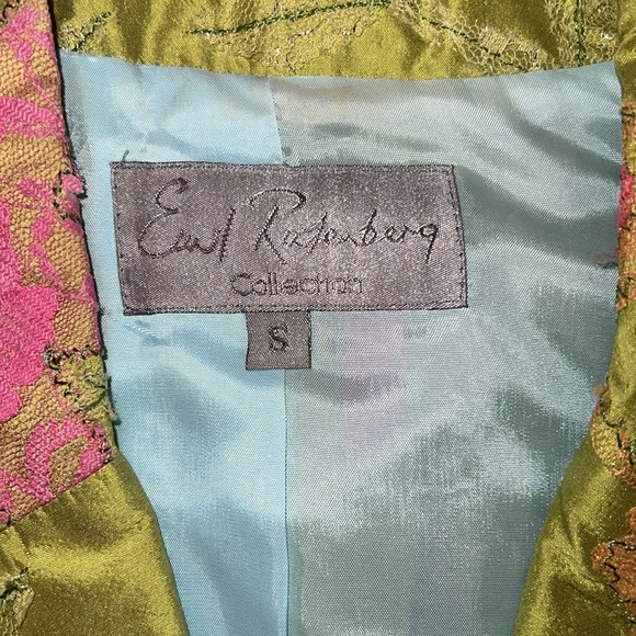 Enil Rutenberg collection jacket blazer size small 100% silk - Picture 5 of 6